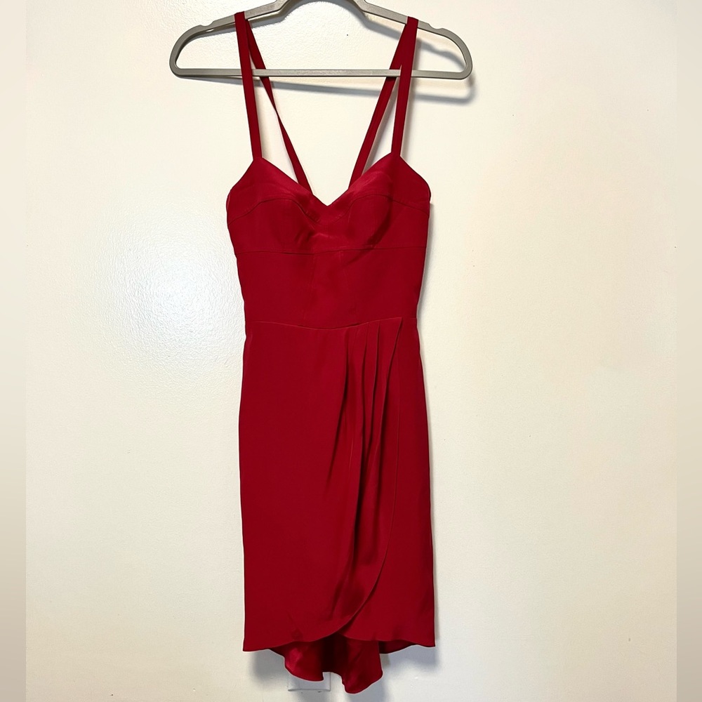 Amanda Uprichard Silk Red Dress